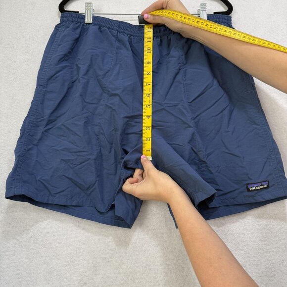 Patagonia Baggies Shorts Mens Large Blue Nylon Swim Trunks Fast Dry Drawstring - Picture 5 of 13
